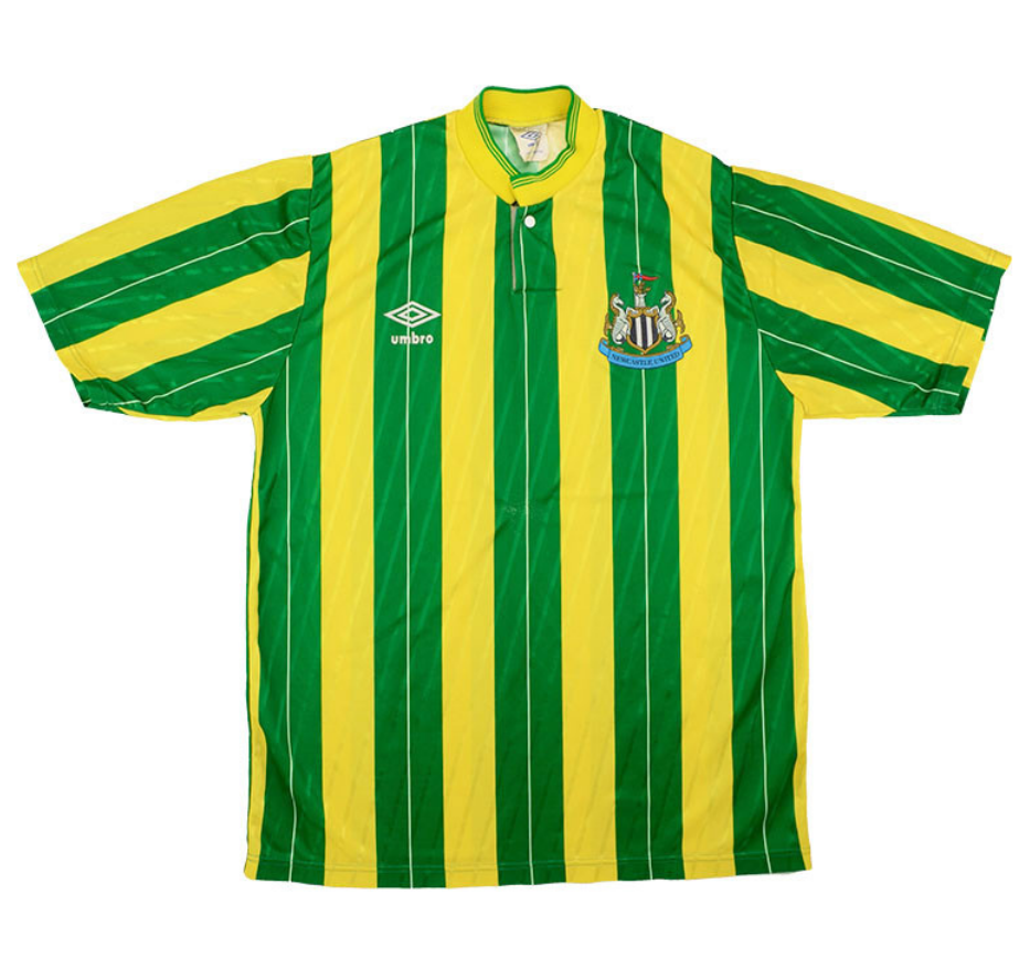 1988-90 Newcastle United Retro Away Kit Soccer Jersey